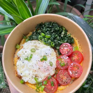 Golden Mash & Sunny Egg Plate (V)