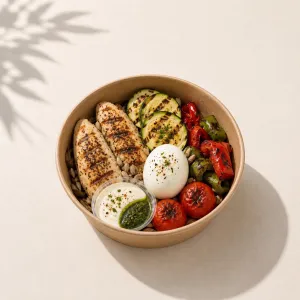 Spicy Herb Chicken Bowl (45g Protein)